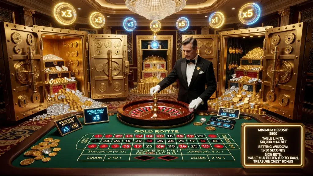 Gold Vault Roulette Rules, Strategy, Payouts, Bets, and Minimum Deposit Explained